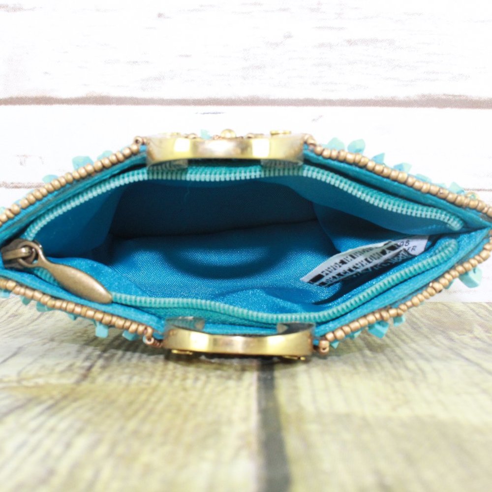 SALE! UNBRANDED Boho Beaded Clutch Wallet Coin Purse - Picture 6 of 8